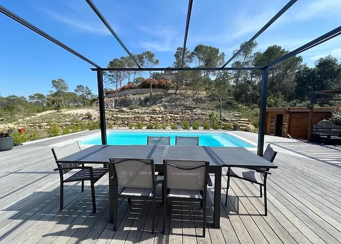 Paisible Avec Piscine Proche Du Pic Saint-loup Villa *